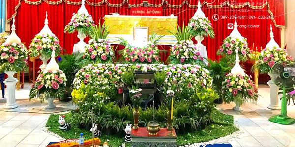 ดอกไม้หน้าศพแนวธรรมชาติ แบบที่ 16