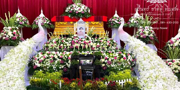 ดอกไม้หน้าศพแนวธรรมชาติ แบบที่ 15