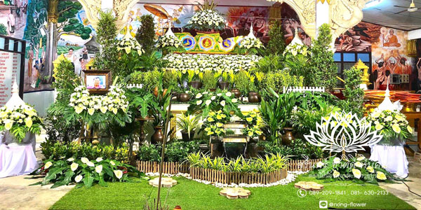 ดอกไม้หน้าศพแนวธรรมชาติ แบบที่ 12