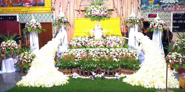 ดอกไม้หน้าศพแนวธรรมชาติ แบบที่ 10