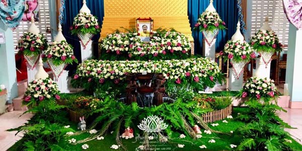 ดอกไม้หน้าศพแนวธรรมชาติ แบบที่ 2 